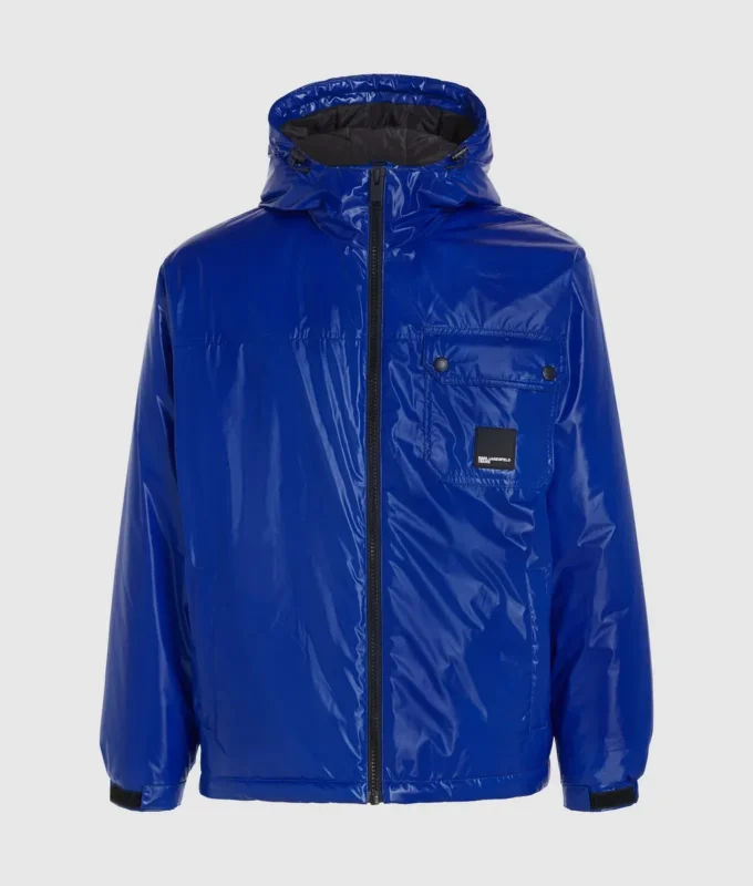 Chaqueta utilitaria brillante