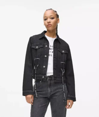 Chaqueta vaquera con cordones