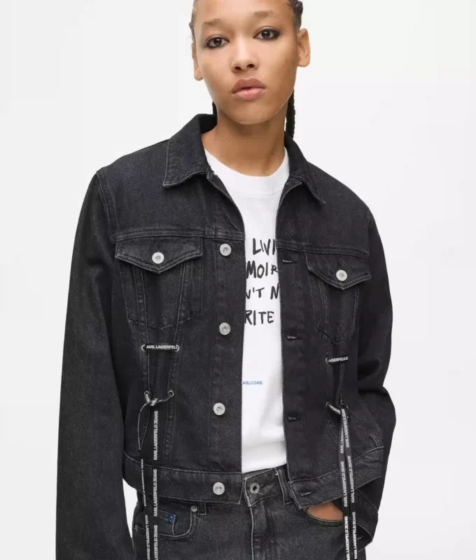 Chaqueta vaquera con cordones Chaqueta vaquera con cordones