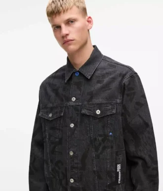 Chaqueta vaquera con estampado Monogram integral