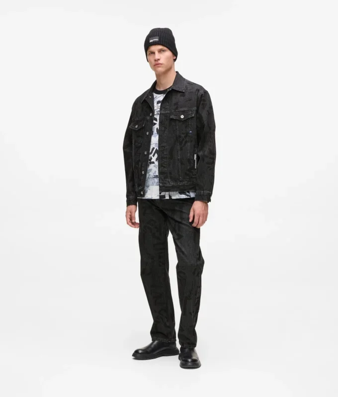 Chaqueta vaquera con estampado Monogram integral Chaqueta vaquera con estampado Monogram integral