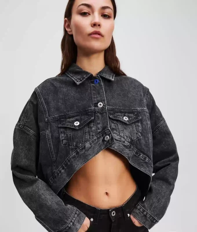 CHAQUETA VAQUERA CROPPED OVERSIZE CHAQUETA VAQUERA CROPPED OVERSIZE