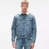 Chaqueta vaquera de piel de oveja