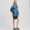 CHAQUETA VAQUERA RELAJADA CON FLECOS CHAQUETA VAQUERA RELAJADA CON FLECOS
