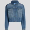 CHAQUETA VAQUERA RELAJADA CON FLECOS CHAQUETA VAQUERA RELAJADA CON FLECOS