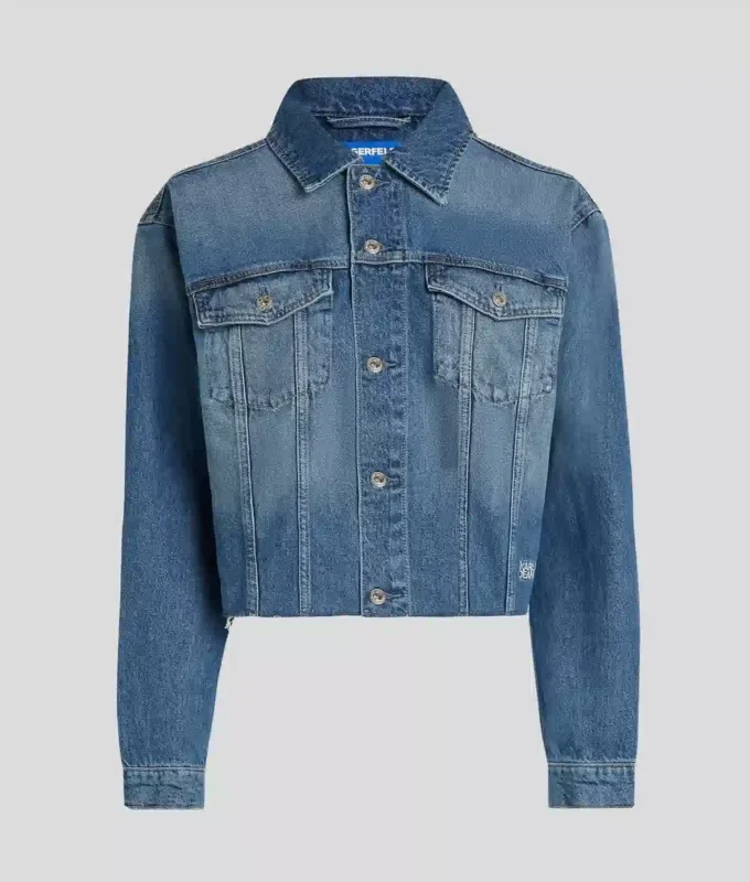 CHAQUETA VAQUERA RELAJADA CON FLECOS CHAQUETA VAQUERA RELAJADA CON FLECOS