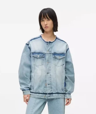 Chaqueta vaquera sin cuello