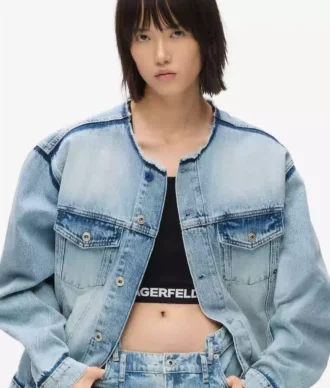 Chaqueta vaquera sin cuello