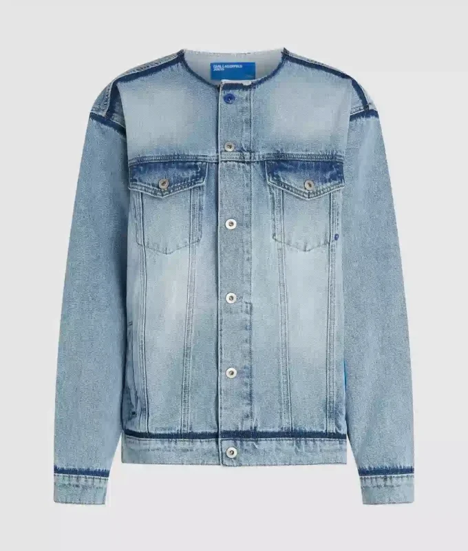 Chaqueta vaquera sin cuello Chaqueta vaquera sin cuello