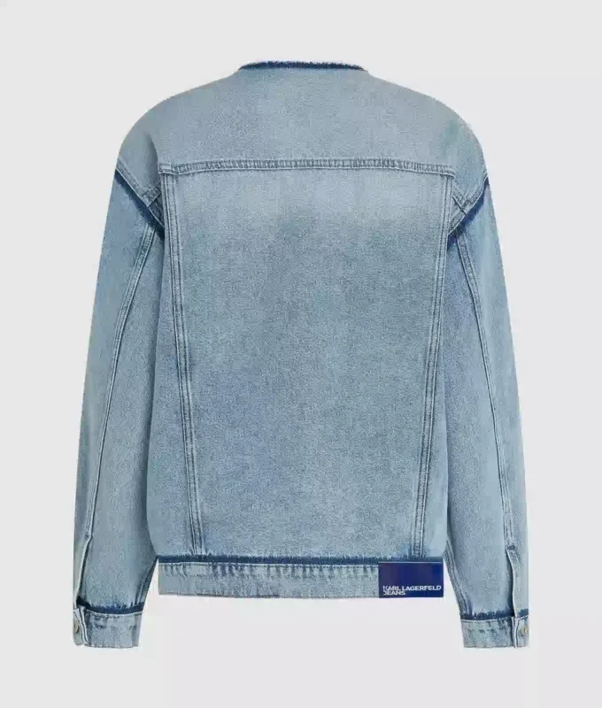 Chaqueta vaquera sin cuello Chaqueta vaquera sin cuello