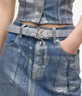 Cinturón vaquero con logotipo K Cinturón vaquero con logotipo K