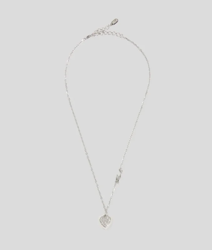 COLLAR CON COLGANTE DE CORAZÓN PAVÉ COLLAR CON COLGANTE DE CORAZÓN PAVÉ