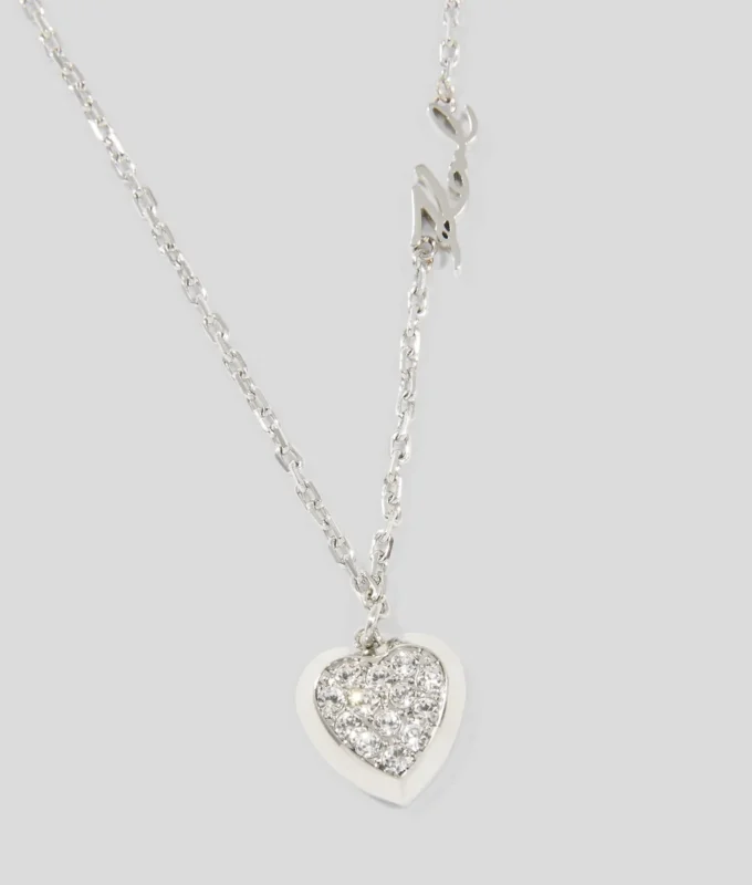 COLLAR CON COLGANTE DE CORAZÓN PAVÉ COLLAR CON COLGANTE DE CORAZÓN PAVÉ