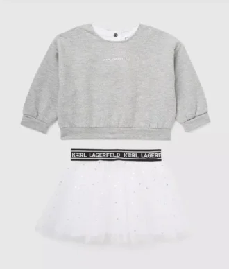 Conjunto de regalo para bebé con sudadera y falda
