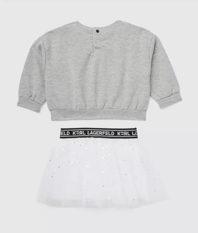 Conjunto de regalo para bebé con sudadera y falda Conjunto de regalo para bebé con sudadera y falda