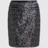 Falda de tweed con lentejuelas Falda de tweed con lentejuelas