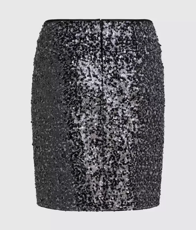 Falda de tweed con lentejuelas Falda de tweed con lentejuelas