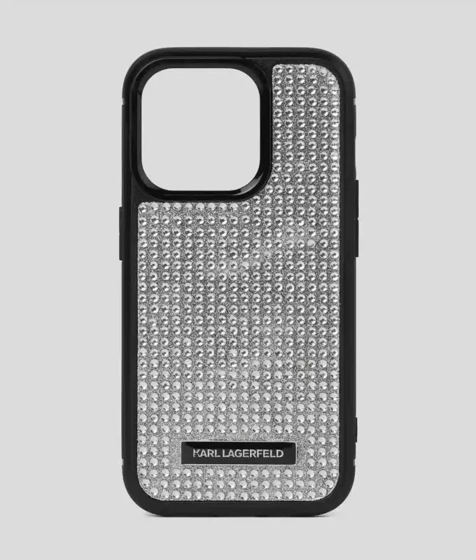 FUNDA LOGO RHINESTONE PARA IPHONE 16 PRO FUNDA LOGO RHINESTONE PARA IPHONE 16 PRO