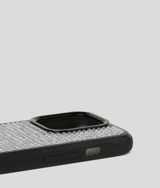 FUNDA LOGO RHINESTONE PARA IPHONE 16 PRO FUNDA LOGO RHINESTONE PARA IPHONE 16 PRO