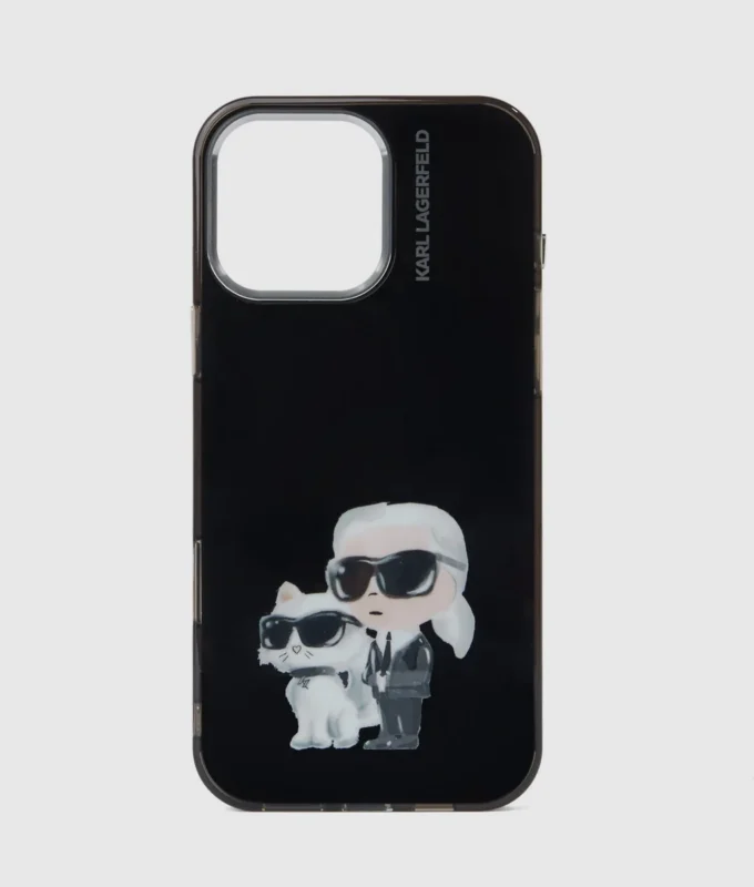 Funda para iPhone 16 Pro Max Ikon Karl y Choupette Funda para iPhone 16 Pro Max Ikon Karl y Choupette