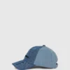 Gorra de denim claro en dos tonos