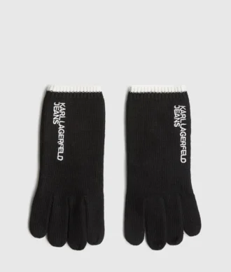 Guantes de punto con logotipo