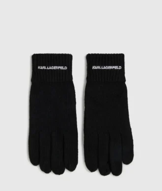 Guantes de punto con logotipo