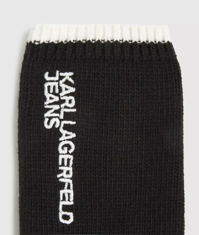 Guantes de punto con logotipo