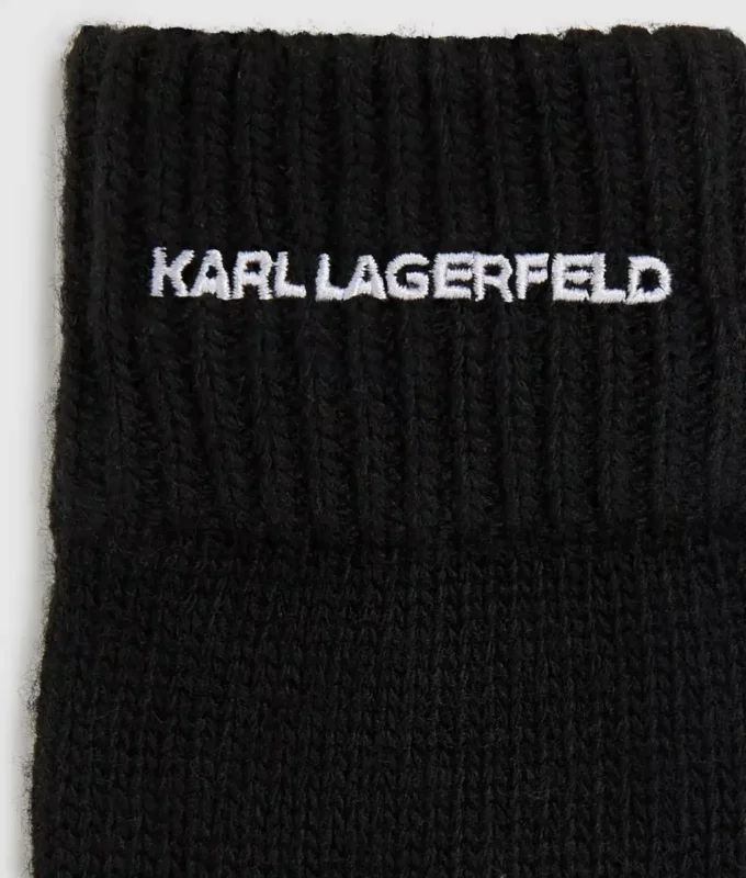 Guantes de punto con logotipo