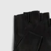 Guantes sin dedos con detalle en el cuello Guantes sin dedos con detalle en el cuello