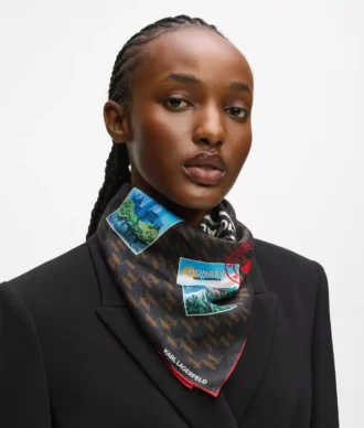 ikon monogram travel stamps scarf 2 330x388 - Ikon Monogram travel stamps scarf