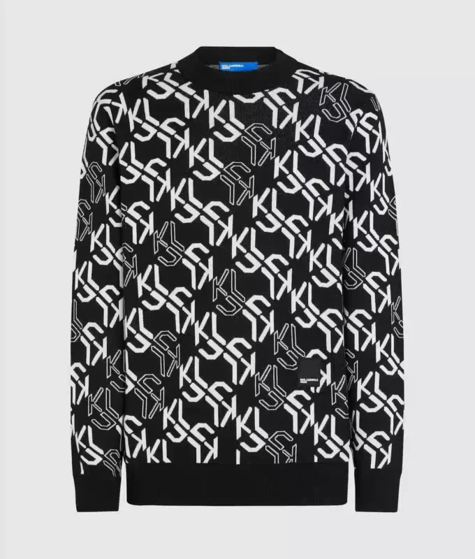 Jersey con monograma integral