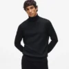 Jersey de cuello alto con pin Monogram Jersey de cuello alto con pin Monogram