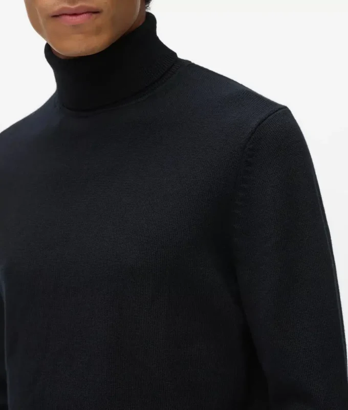 Jersey de cuello alto con pin Monogram Jersey de cuello alto con pin Monogram