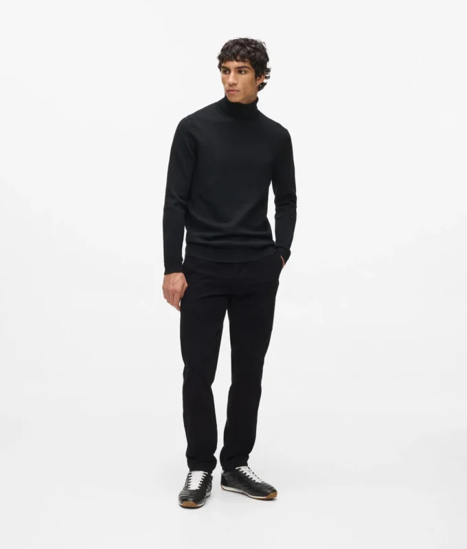 Jersey de cuello alto con pin Monogram Jersey de cuello alto con pin Monogram