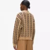Jersey de cuello alto con tejido de punto trenzado Jersey de cuello alto con tejido de punto trenzado