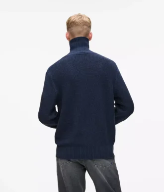 Jersey de cuello alto holgado