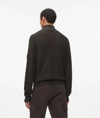Jersey de cuello alto holgado