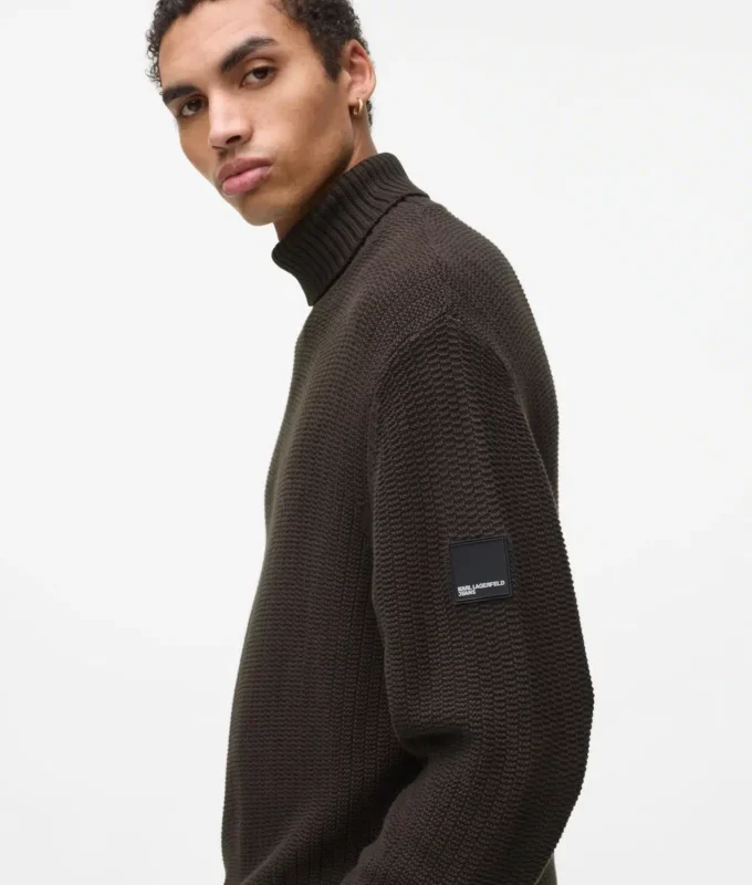 Jersey de cuello alto holgado Jersey de cuello alto holgado
