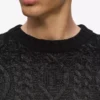 Jersey de punto trenzado