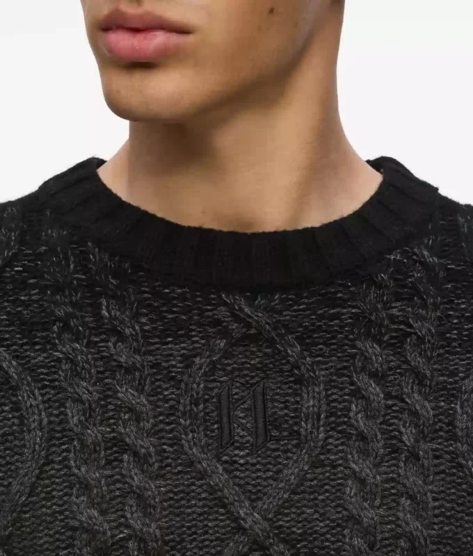 Jersey de punto trenzado