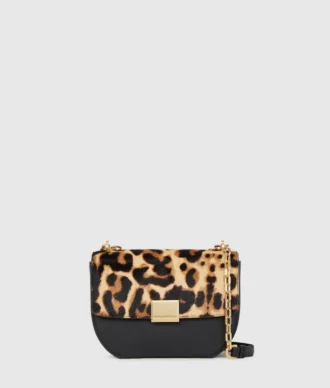 K/Forever bolso bandolera pequeño con estampado de leopardo