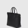 Mini bolso tote con logotipo metálico Mini bolso tote con logotipo metálico