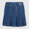 Minifalda plisada de denim Minifalda plisada de denim