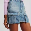 MINIFALDA UTILITARIA DE DENIM MINIFALDA UTILITARIA DE DENIM