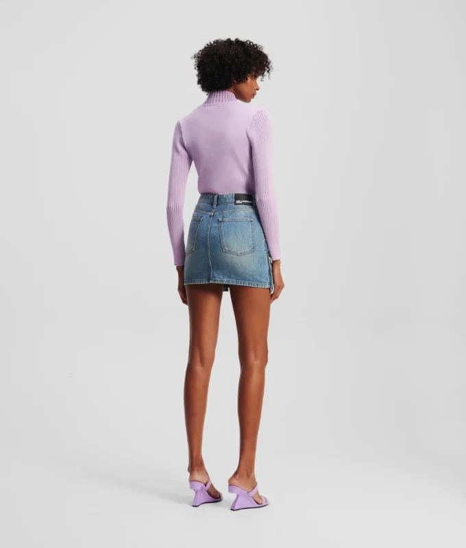 MINIFALDA UTILITARIA DE DENIM MINIFALDA UTILITARIA DE DENIM