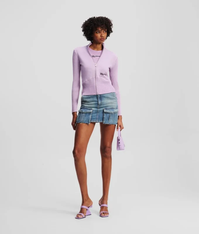MINIFALDA UTILITARIA DE DENIM MINIFALDA UTILITARIA DE DENIM