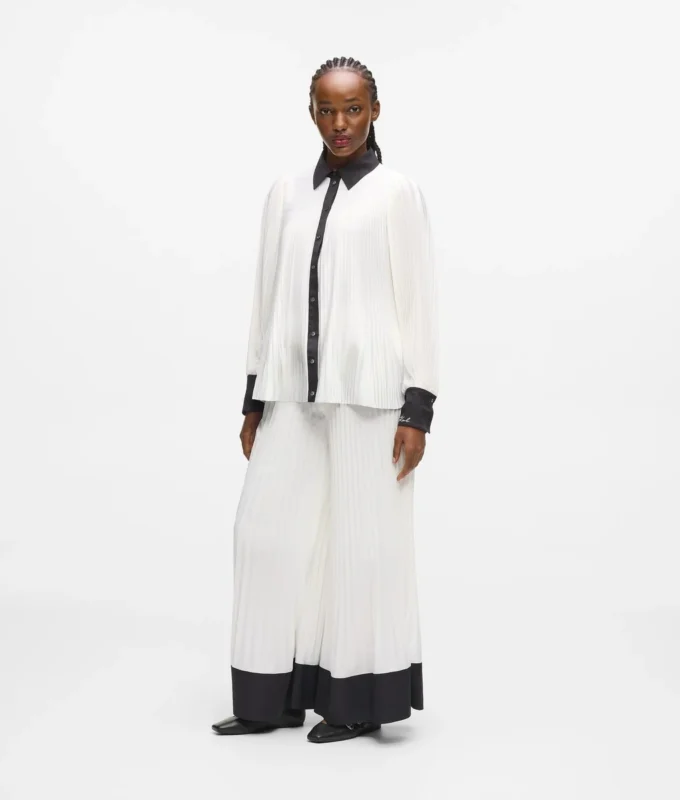 Pantalones anchos plisados Pantalones anchos plisados