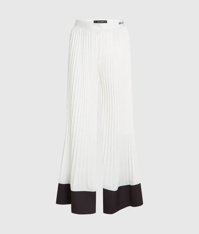 Pantalones anchos plisados Pantalones anchos plisados