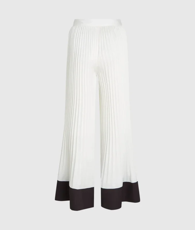Pantalones anchos plisados Pantalones anchos plisados